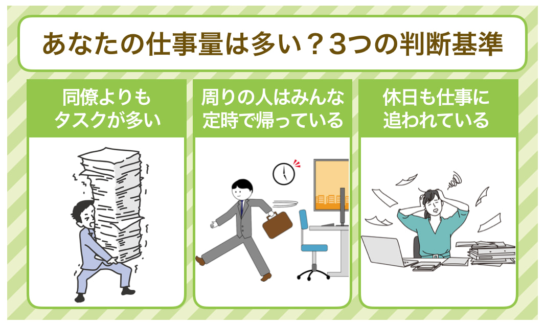 自分だけ仕事量が多いのかを判断する基準【勘違いを防止】