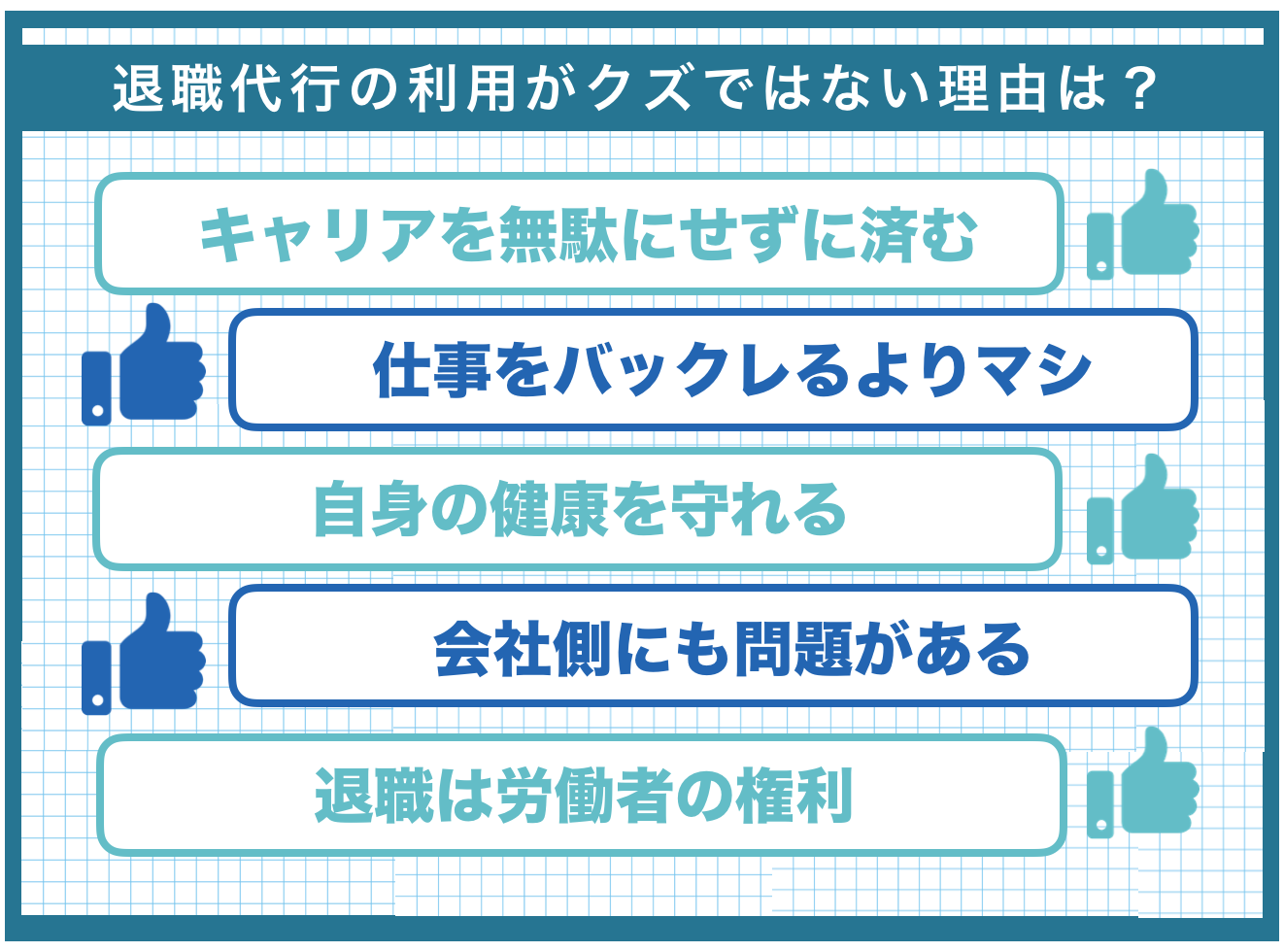退職代行の利用がクズではない理由