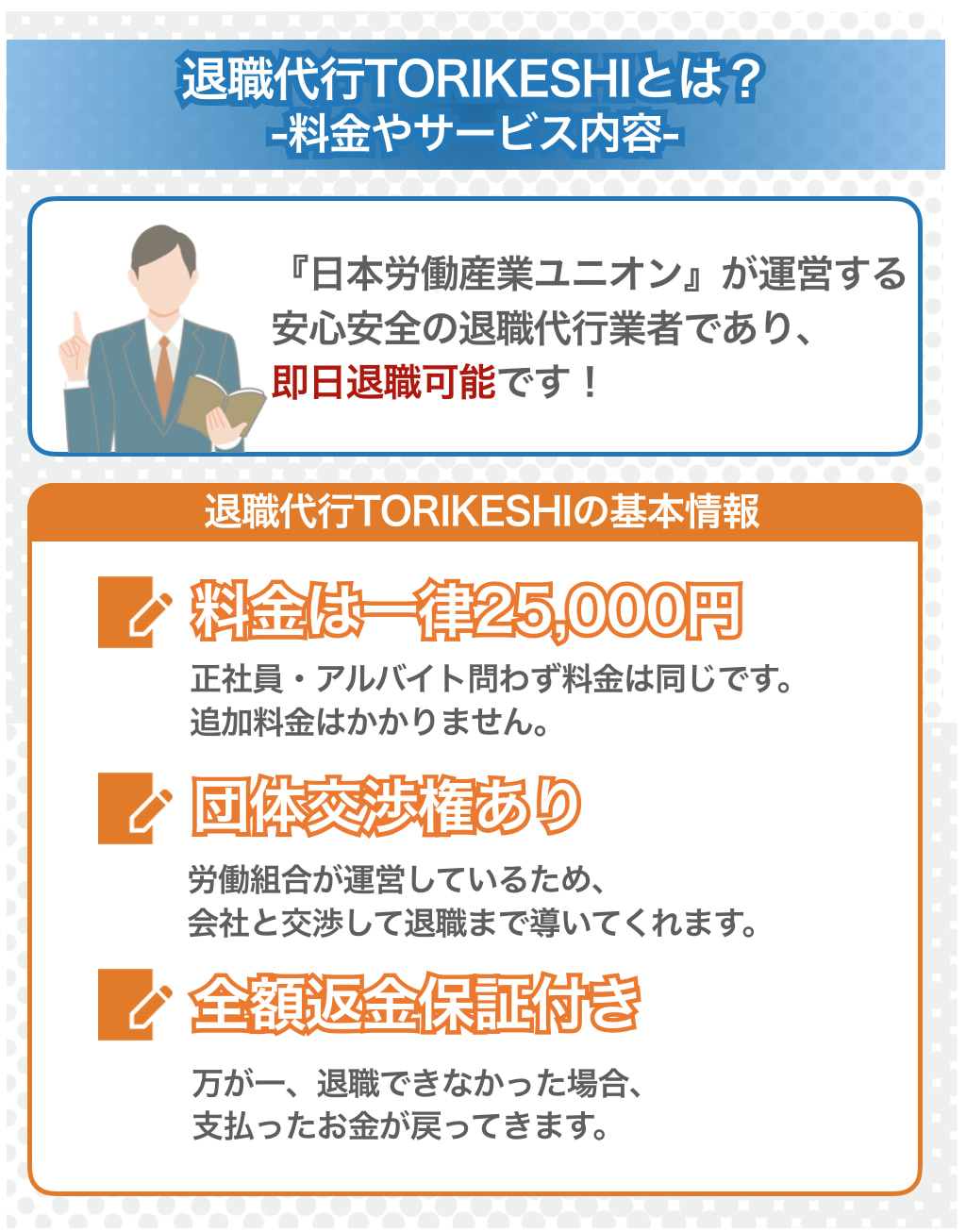 退職代行TORIKESHIとは？料金やサービス内容