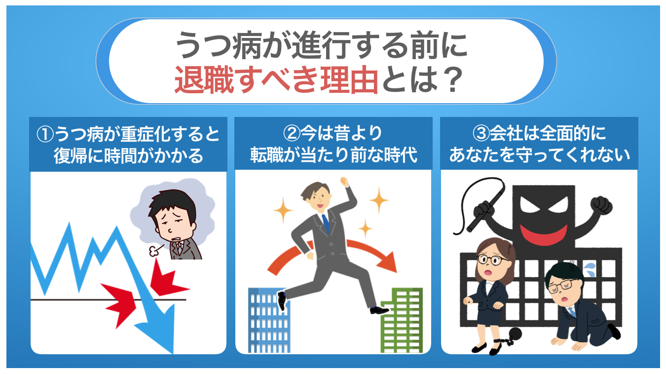 うつ病が進行する前に退職すべき理由とは？