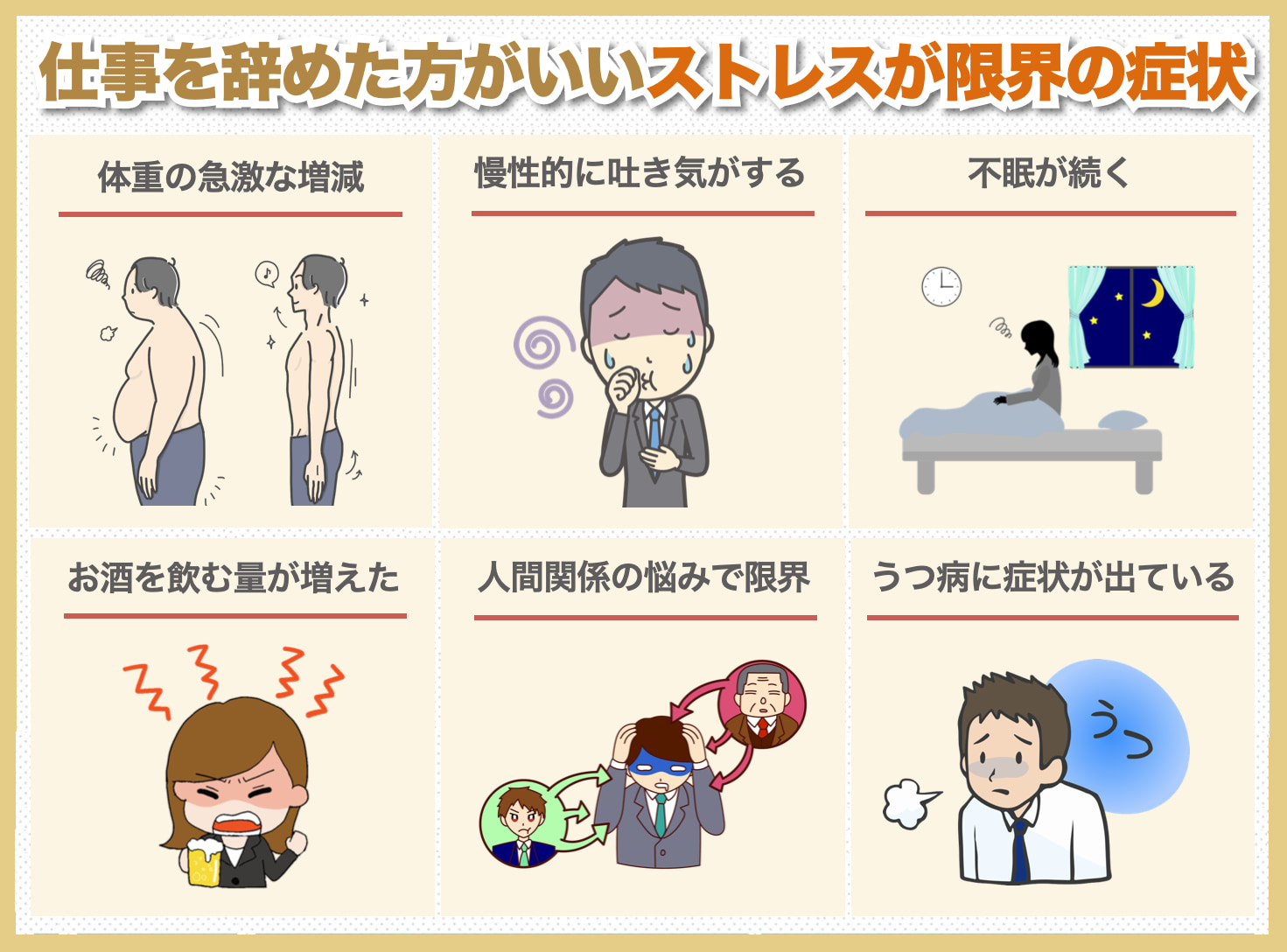 ストレス 限界 症状